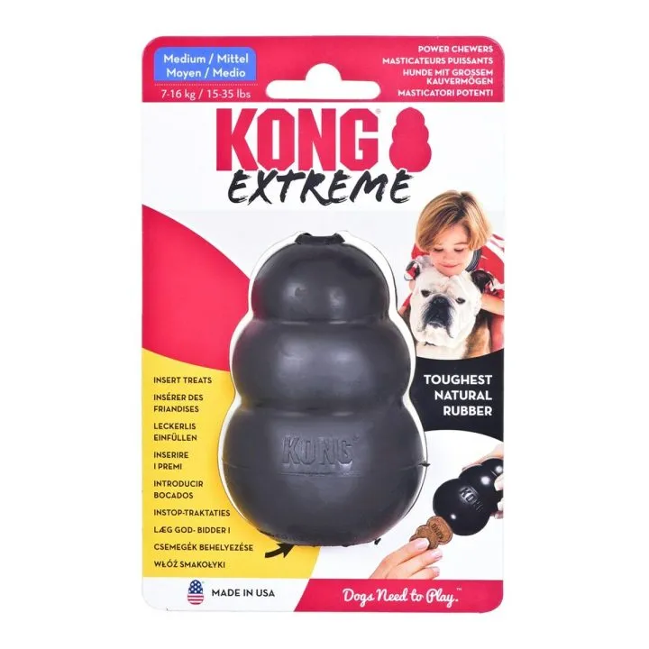 Hračky pre psy Kong Extreme Žltá Čierna Guma Prírodná guma (1 Kusy)