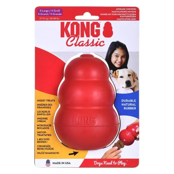 Hračky pre psy Kong Classic Červená Guma Prírodná guma
