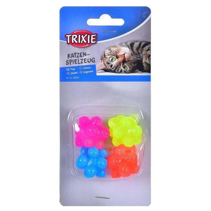 Hračky pre psy Trixie Bubble Viacfarebná Multi Guma Prírodná guma Plastické Vnútro/Exteriér (4 kusov)