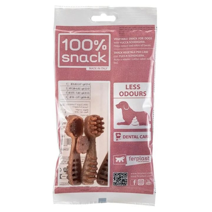 Maškrty pre psov Ferplast 89615513 Zubná Kefka 2 kusov 2 x 60 g