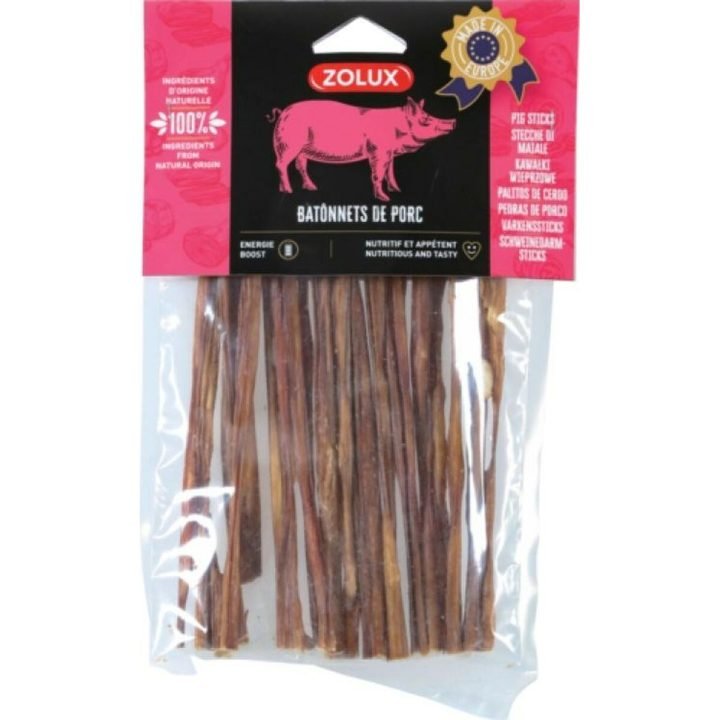 Maškrty pre psov Zolux Pork Chop Sticks Prasa