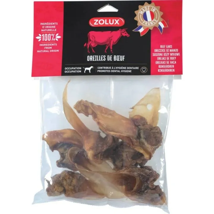 Hračka na žuvanie psa Zolux Beef ear Hovädzie mäso