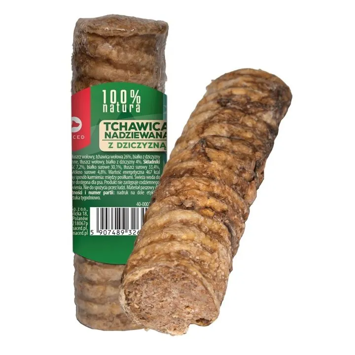 Maškrty pre psov Maced Trachea stuffed with venison Hovädzie mäso
