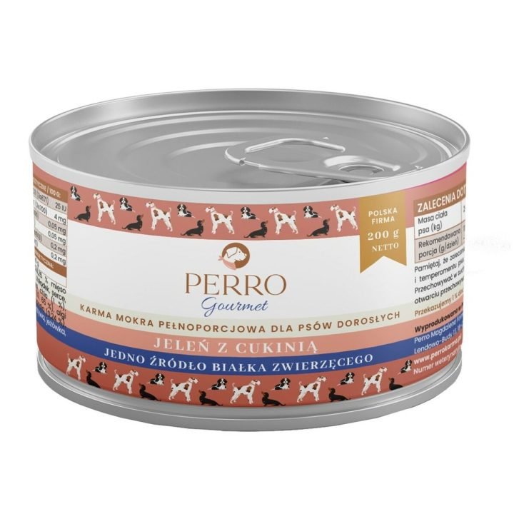 Mokré jedlo PERRO Gourmet Deer with zucchini 200 g