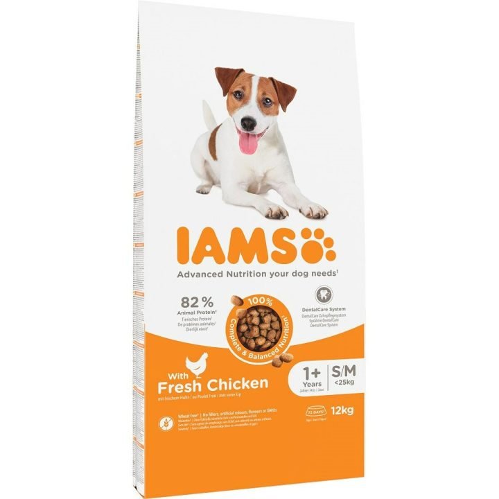 Krmivo IAMS Vitality Adult Small & Medium Kurča 12 kg