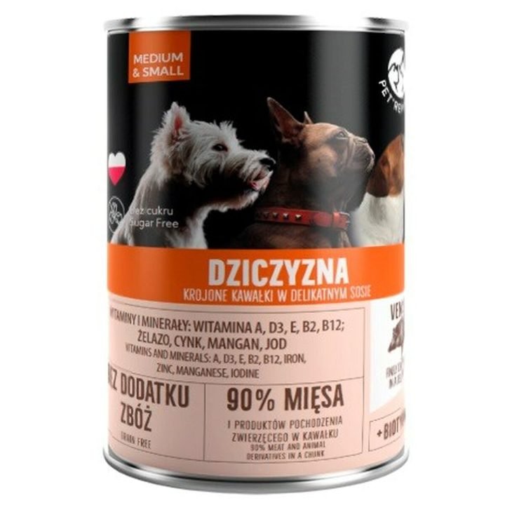 Mokré jedlo PETREPUBLIC Game Jeleň 400 g