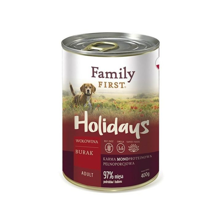 Mokré jedlo Family First FF-19002 Teľacie mäso 400 g